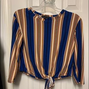 Super soft blouse with peekaboo midriff